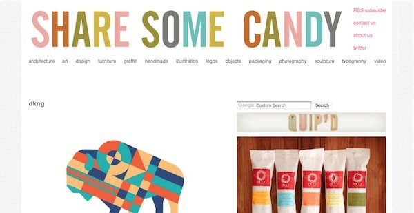 share some candy wordpress design