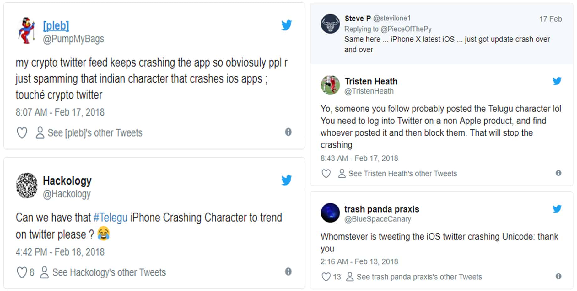 TECHGYO_Trolls in Twitter Have Induced a New Bug causing Repeated Crash in iPhones