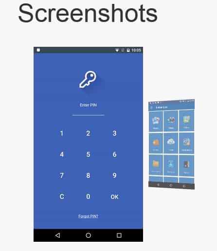 create locked folder android