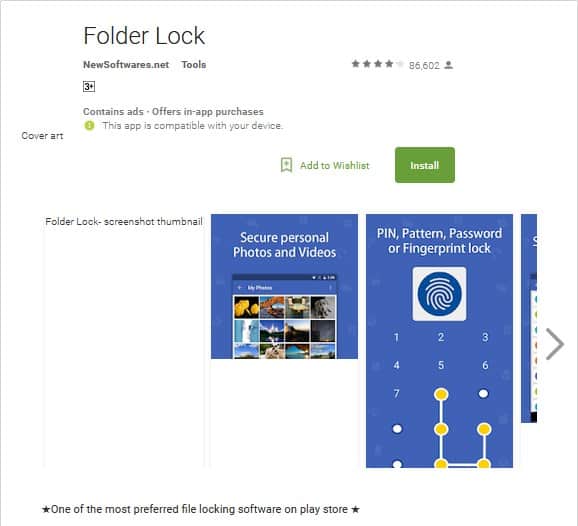 folder lock app for android