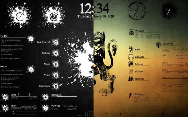 PILEUS: Rainmeter Skin