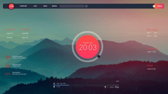 Senja Suite Rainmeter Skin