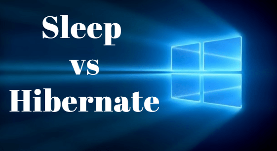 difference between sleep and hibernate windows 10