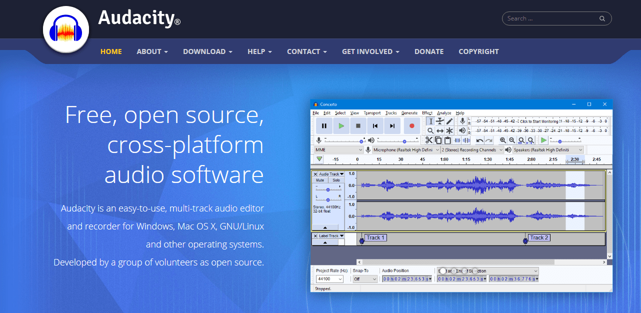 audacity ffmpeg codec