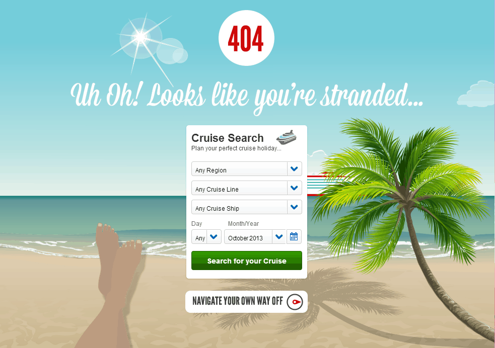 The Art of Making Awesome 404 Error Page 5