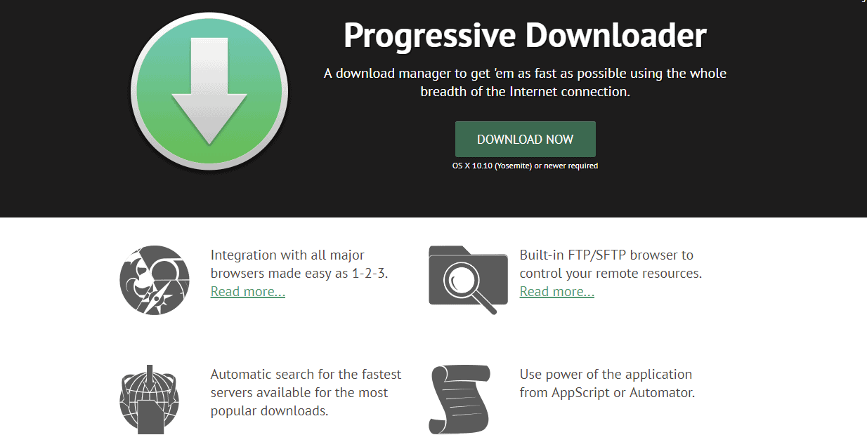 create task in progressive downloader