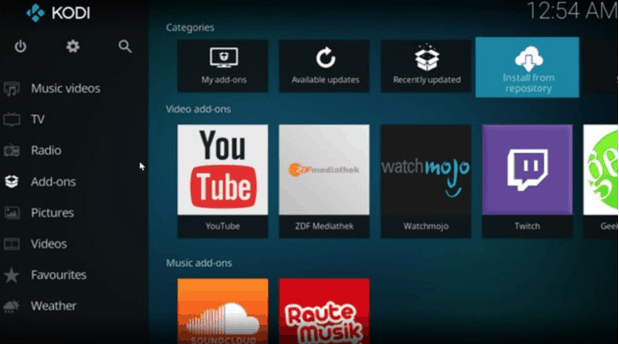 how to reset kodi theme