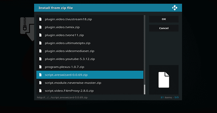 How to Install Ares Wizard on Kodi 12