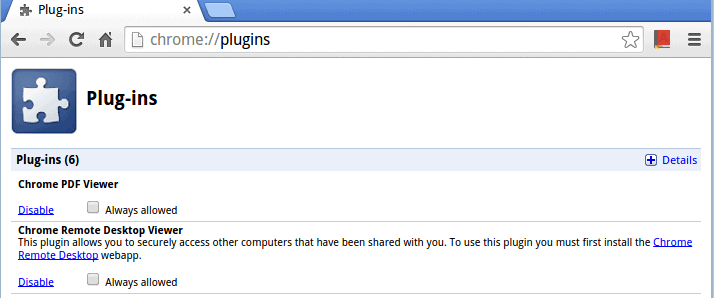 google chrome plugins