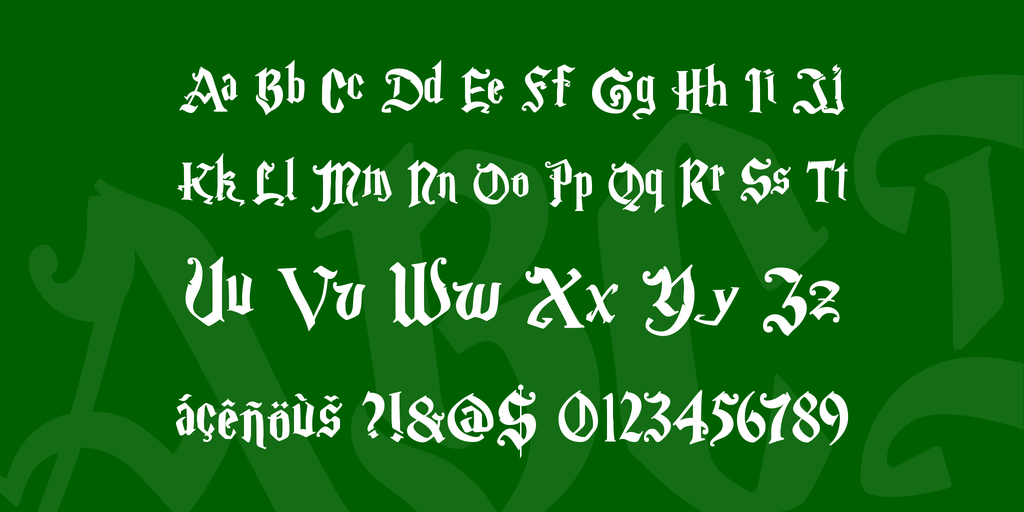 List Of All Harry Potter Fonts - Free Download 6