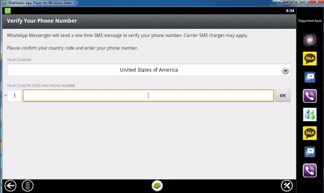 Use whatsapp on bluestacks