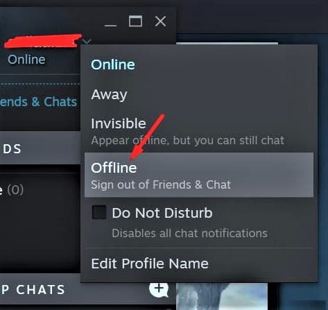 how to appear offline on steam