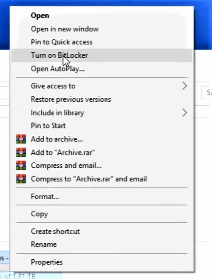 password protect external hard drive