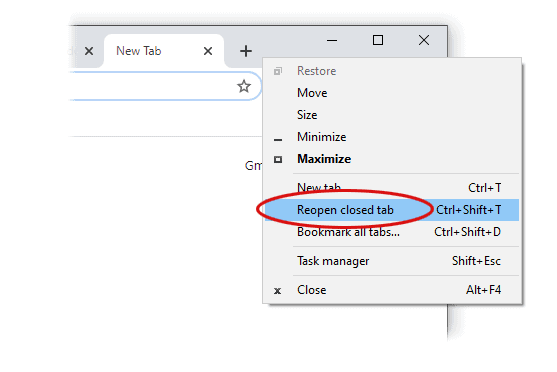 How to Quickly Restore Last Chrome Session or Closed Tabs 6