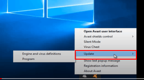 avast update.