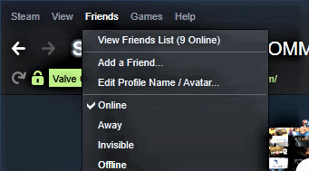how to appear offline on steam while playing