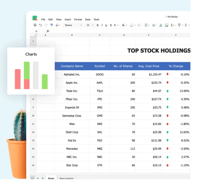 Zoho Sheet