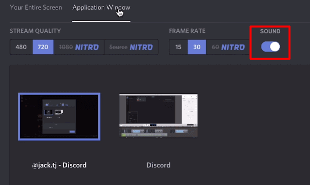 discord screen share