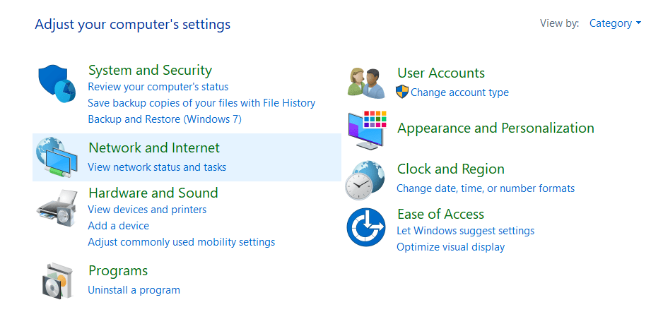 adjust your computer's settings