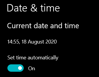 sat date and time