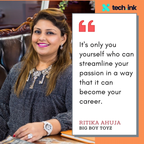 Ritika Jatin Ahuja quote on streamlining passion