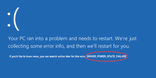 Driver Power State Failure