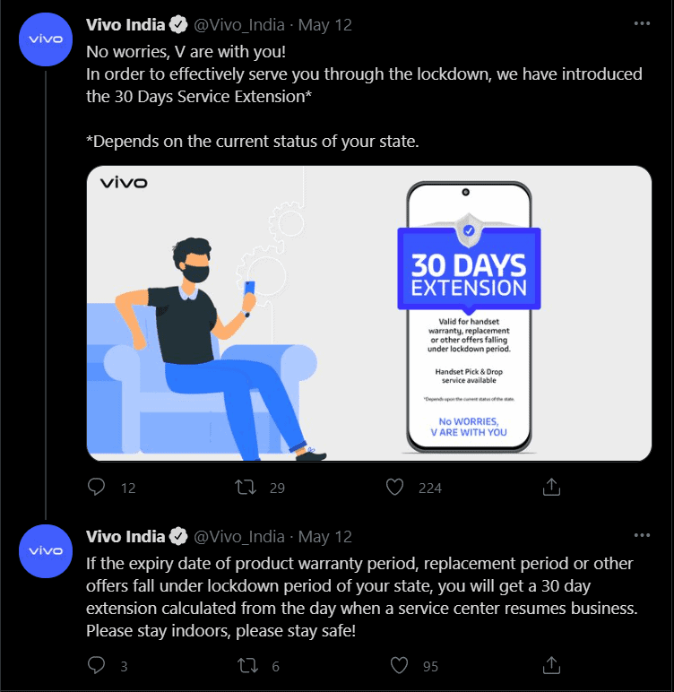 vivo extended warranty