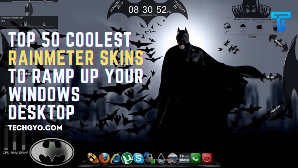 50 free rainmeter skins windows desktop
