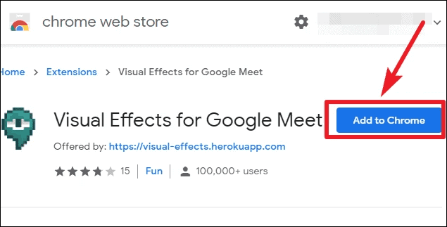 visual effects for google meet unblocked