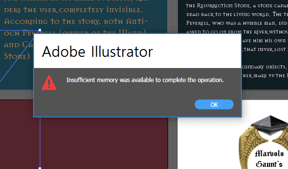 error on illustrator download