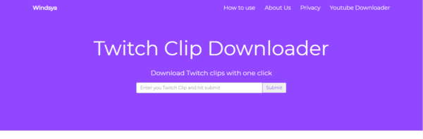 windsya Twitch clip downloader