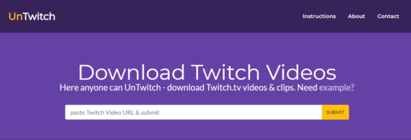 untwitch Twitch clip downloader