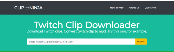 clipninja Twitch stream downloader