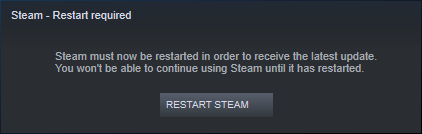 restart steam