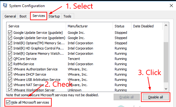 system config origin