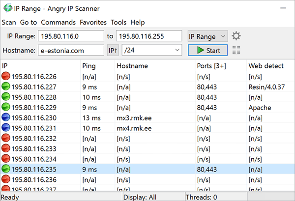 Angry IP Scanner