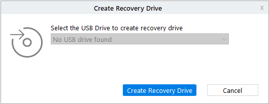 create recovery disk