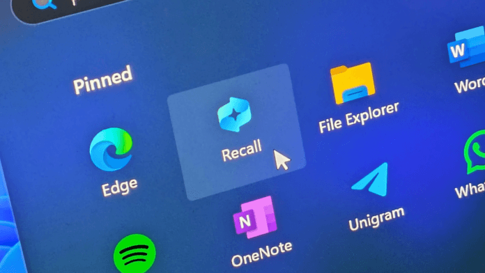 how to use recall feature on microsoft